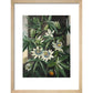 Passion Flower print in natural frame