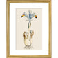 Iris print in gold frame