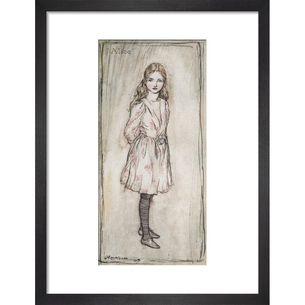 Alice print in black frame