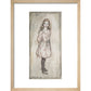 Alice print in natural frame