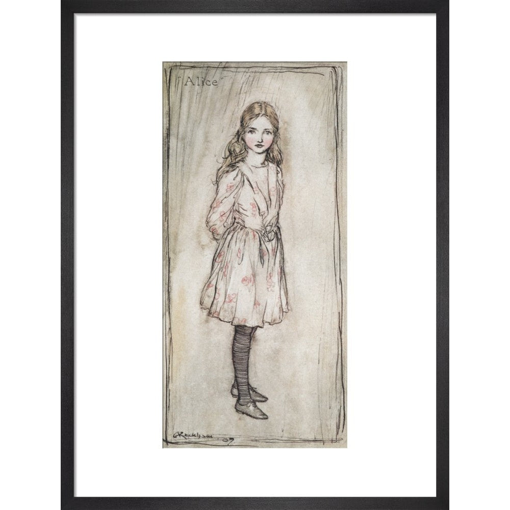 Alice print in black frame