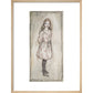 Alice print in natural frame