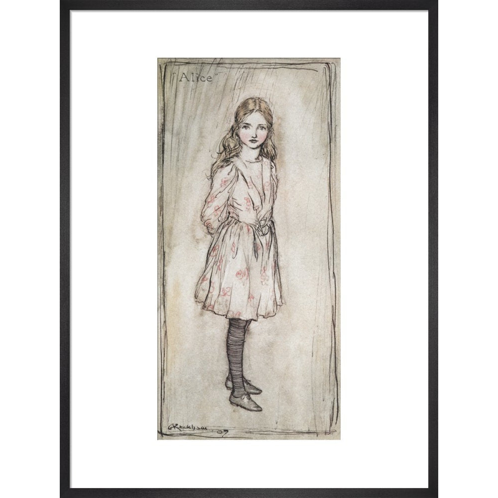 Alice print in black frame