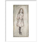 Alice print in white frame