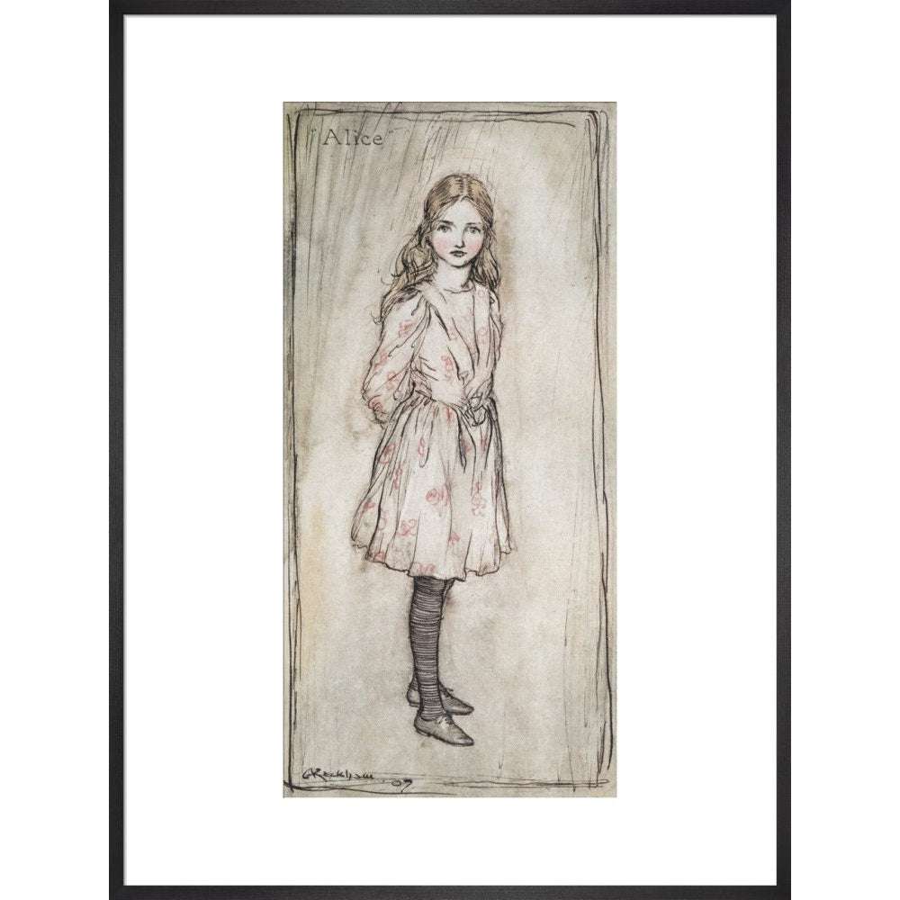 Alice print in black frame