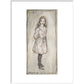Alice print in white frame