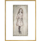 Alice print in gold frame