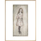 Alice print in natural frame