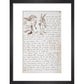 Alice and the White Rabbit print in black frame