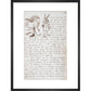 Alice and the White Rabbit print in black frame