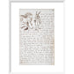 Alice and the White Rabbit print in white frame