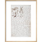 Alice and the White Rabbit print in natural frame