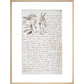 Alice and the White Rabbit print in natural frame