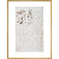 Alice and the White Rabbit print in gold frame