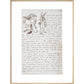 Alice and the White Rabbit print in natural frame