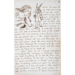 Alice and the White Rabbit print