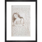 Alice puts down the bottle print in black frame