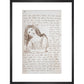 Alice puts down the bottle print in black frame