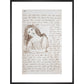 Alice puts down the bottle print in black frame