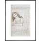 Alice puts down the bottle print in black frame
