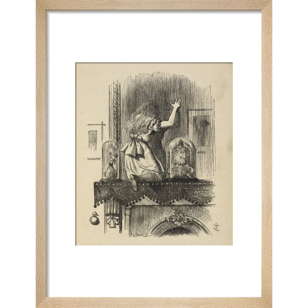 Through the looking-glass, and what Alice found there print in natural frame
