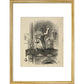Through the looking-glass, and what Alice found there print in gold frame