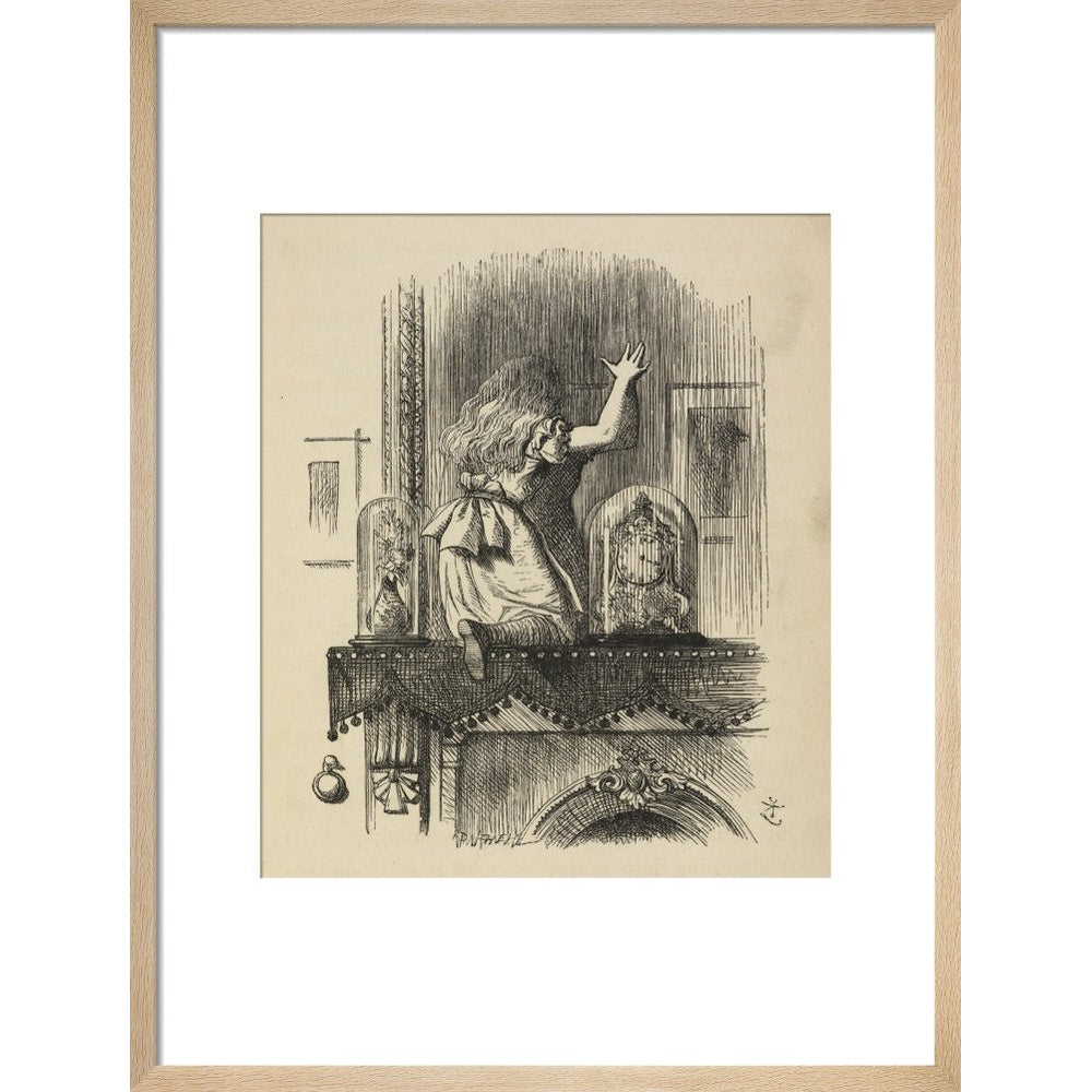 Through the looking-glass, and what Alice found there print in natural frame