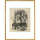 Through the looking-glass, and what Alice found there print in gold frame