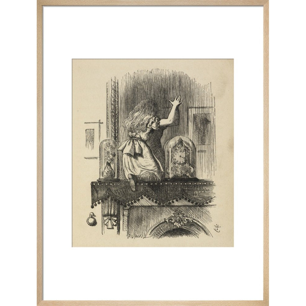 Through the looking-glass, and what Alice found there print in natural frame