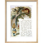 Alice and the Cheshire Cat print in natural frame