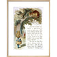 Alice and the Cheshire Cat print in natural frame