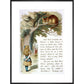 Alice and the Cheshire Cat print in black frame