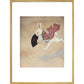 White Rabbit print in gold frame
