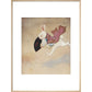 White Rabbit print in natural frame