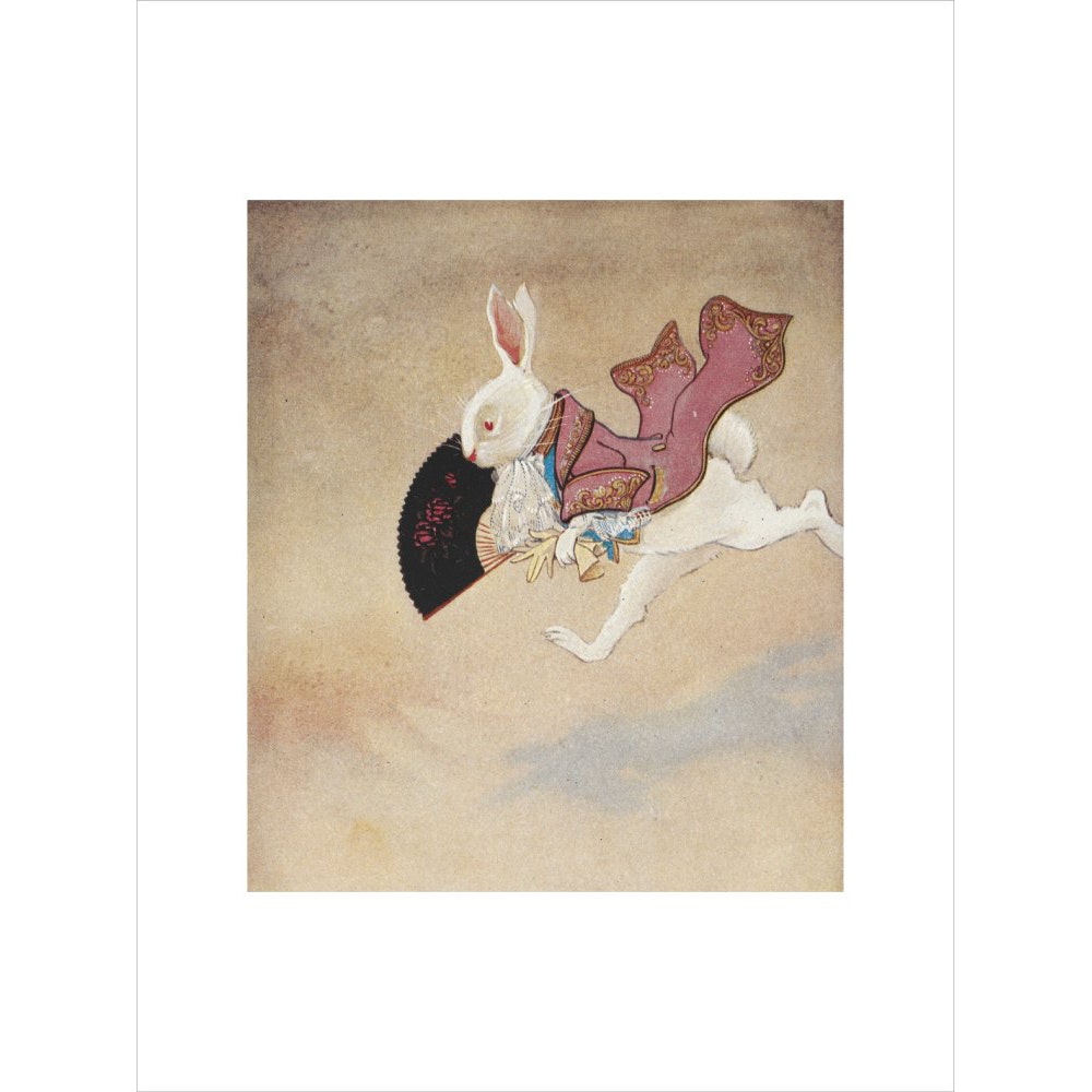 White Rabbit print unframed