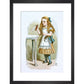 Drink me print in black frame