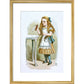 Drink me print in gold frame