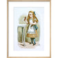 Drink me print in natural frame
