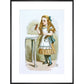 Drink me print in black frame