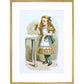 Drink me print in gold frame