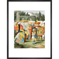 The angry Queen of Hearts print in black frame