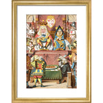 Inspecting the tarts print in gold frame