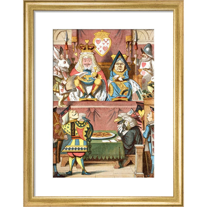 Inspecting the tarts print in gold frame