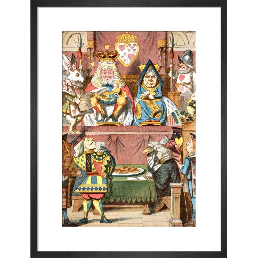Inspecting the tarts print in black frame