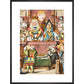 Inspecting the tarts print in black frame