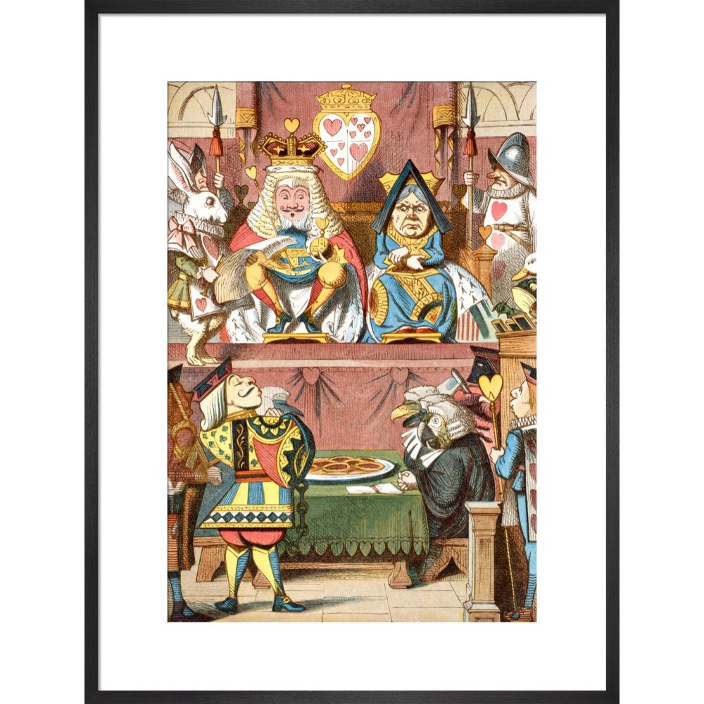 Inspecting the tarts print in black frame