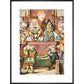 Inspecting the tarts print in black frame