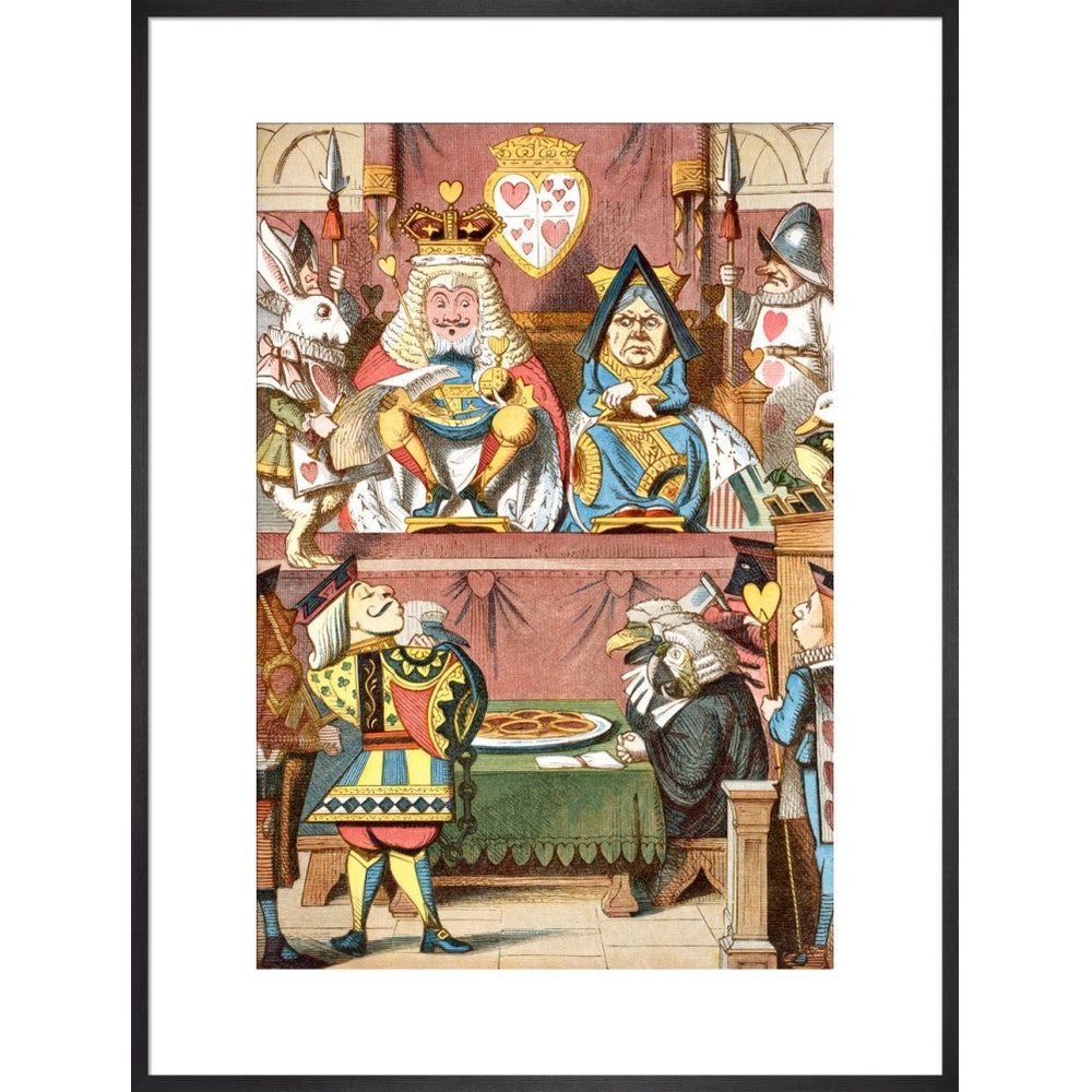 Inspecting the tarts print in black frame