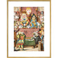 Inspecting the tarts print in gold frame