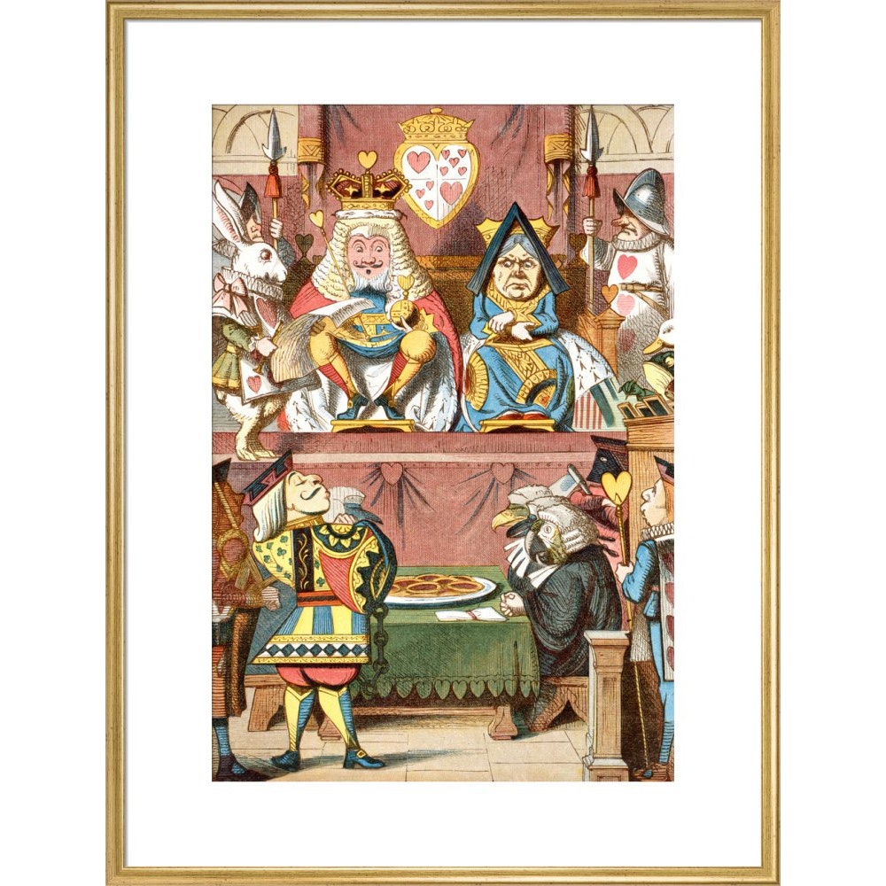 Inspecting the tarts print in gold frame